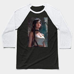 FF7 Rebirth Tifa Lockhart Baseball T-Shirt